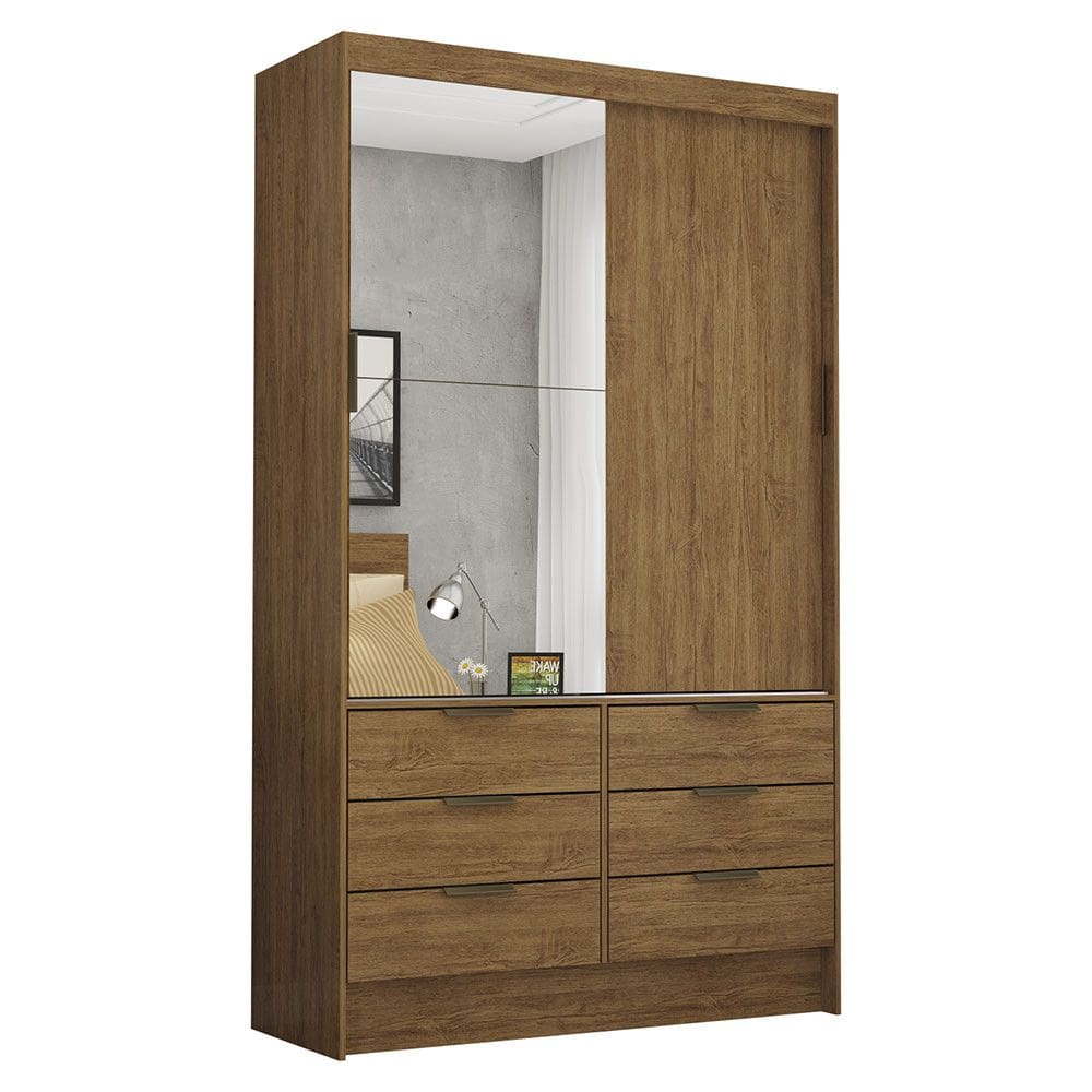 Guarda-Roupa Sevilha 2 Portas 6 Gavetas Plus Carioca Móveis