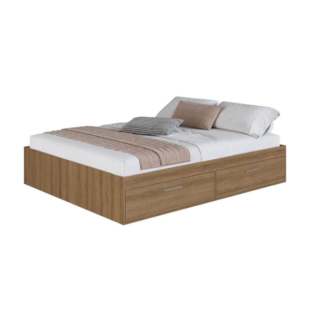 Cama Casal com 4 Portas Basculantes CT1140 190x140cm - Art In Móveis