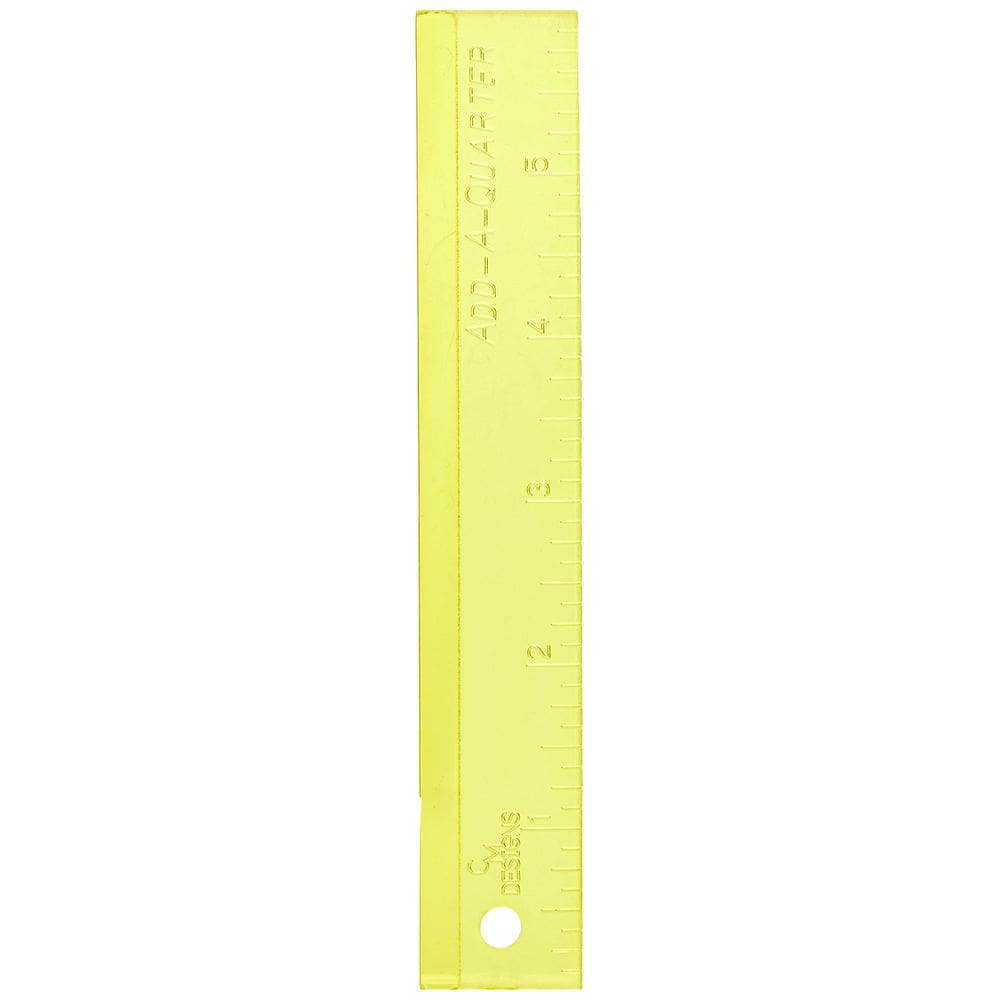Régua CM DESIGNS Colonial 6CMD Add-A-Quarter 15cm amarela