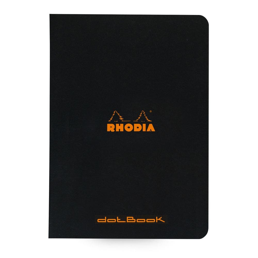 Caderno Rhodia Slim Staplebound Dots 48 folhas 15x21cm preto