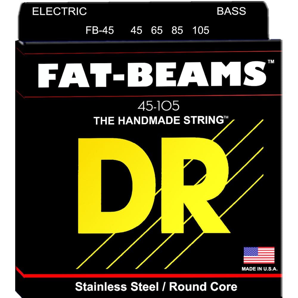 Cordas para baixo DR Strings FAT-BEAM FB-45 Medium 45-105