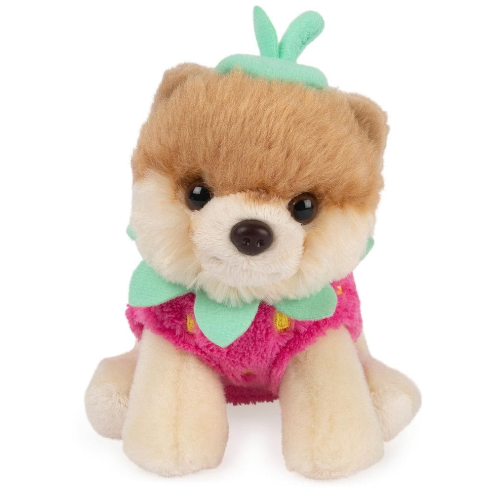 Brinquedo de pelúcia GUND Boo O cachorro mais fofo do mundo, morango, 13 cm