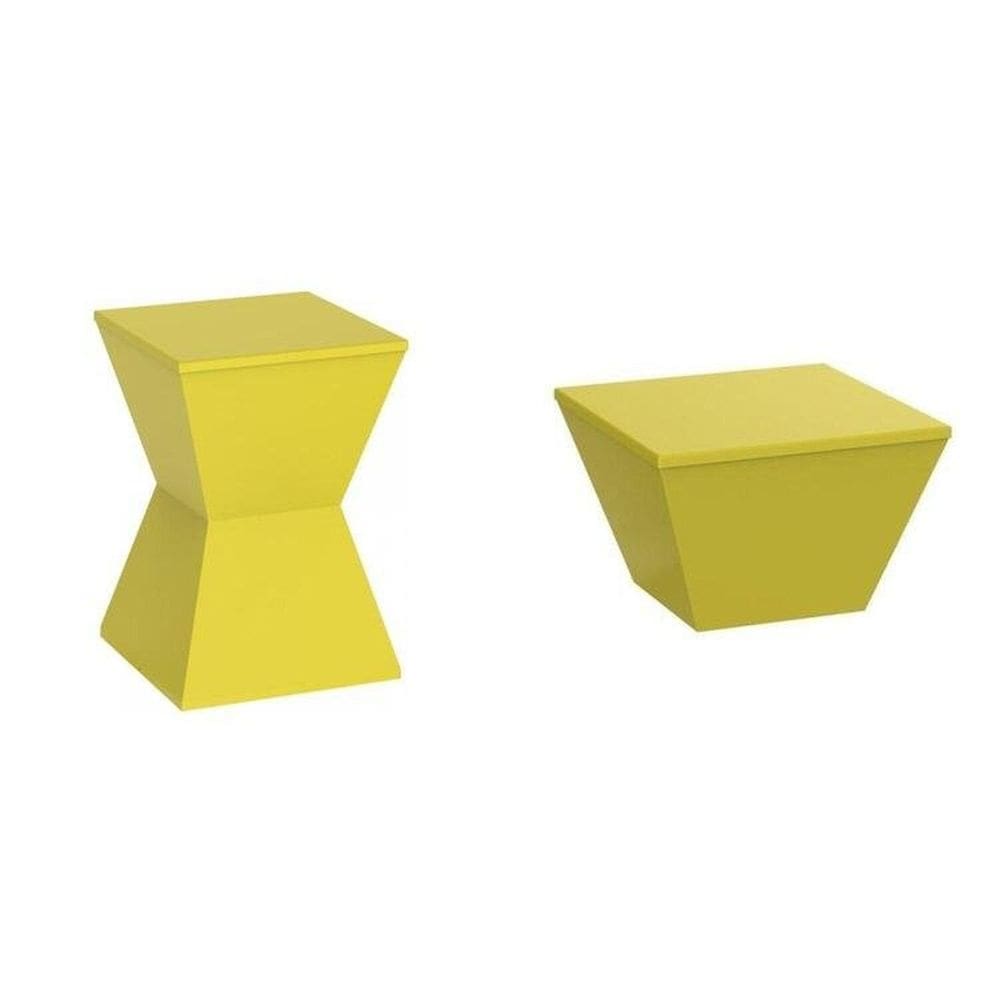 Conjunto com 2 Banquetas - Nitro/ Neo Limão Sicilinao