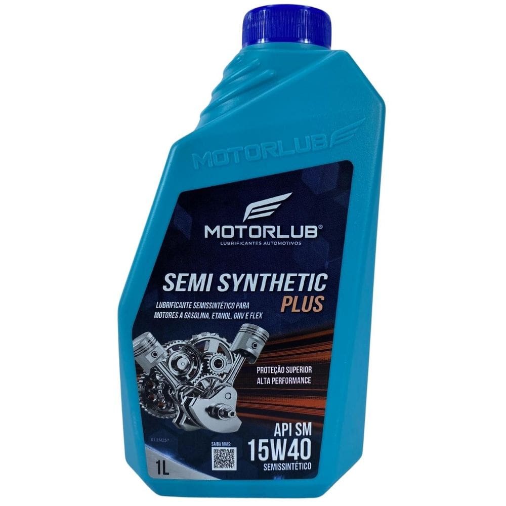 Oleo Motor Motorlub 15W40 Api Sm Semi Sintético 1L