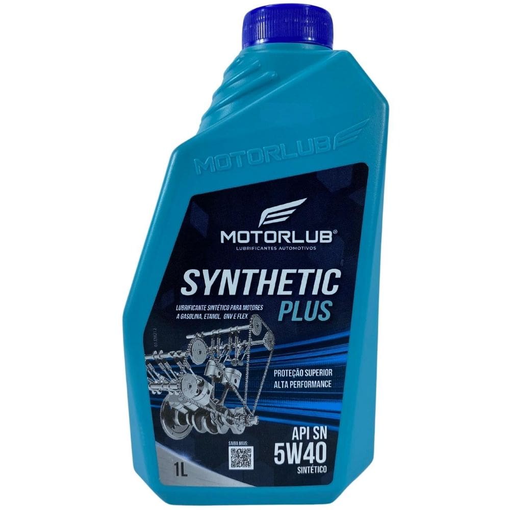Oleo Motor Motorlub Plus 5W40 Api Sn Sintético 1L