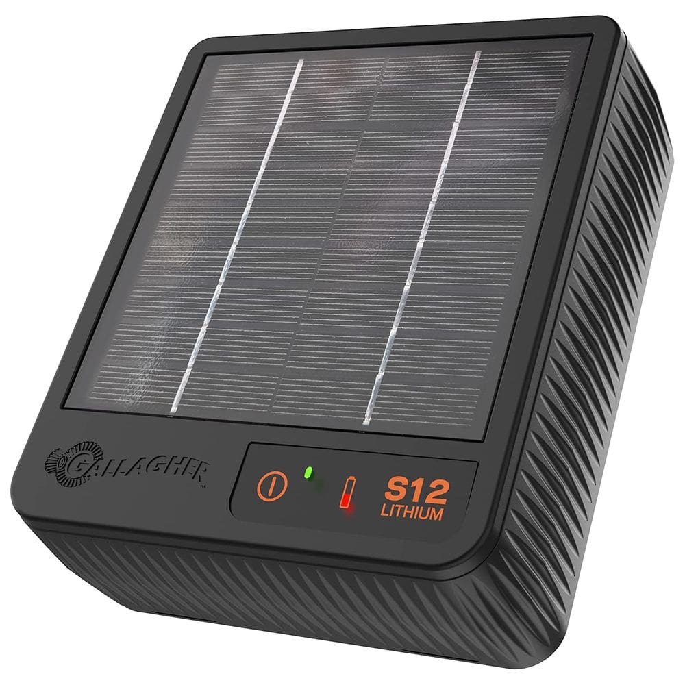 Carregador de vedação elétrico solar Gallagher S12 alimenta 4 milhas