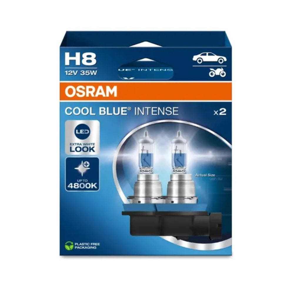 Par De Lâmpada Osram Cool Blue Intense H8 4800k 12v 35w