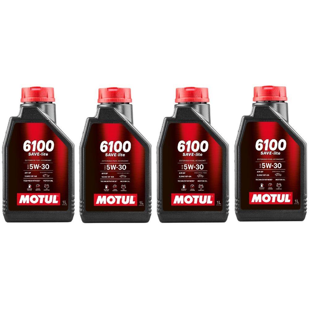 KIT 4L Óleo Motor Carro Motul 6100 Save-lite 5w30 Semi-sintético API SP