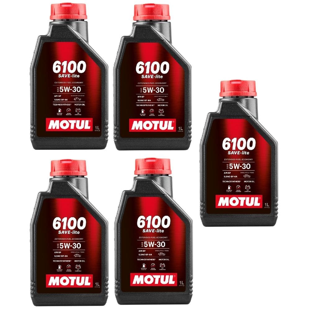 KIT 5L Óleo Motor Carro Motul 6100 Save-lite 5w30 Semi-sintético API SP