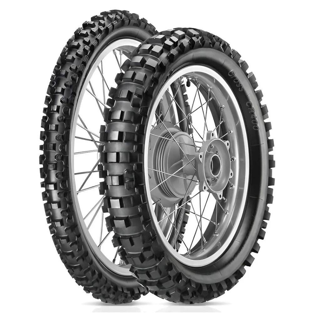 PAR PNEU 100/90-17 55M + 90/90-19 52M VIPAL CR400 Nxr 125 150 160 Bros Xre 190 Xtz 150 Crosser ED