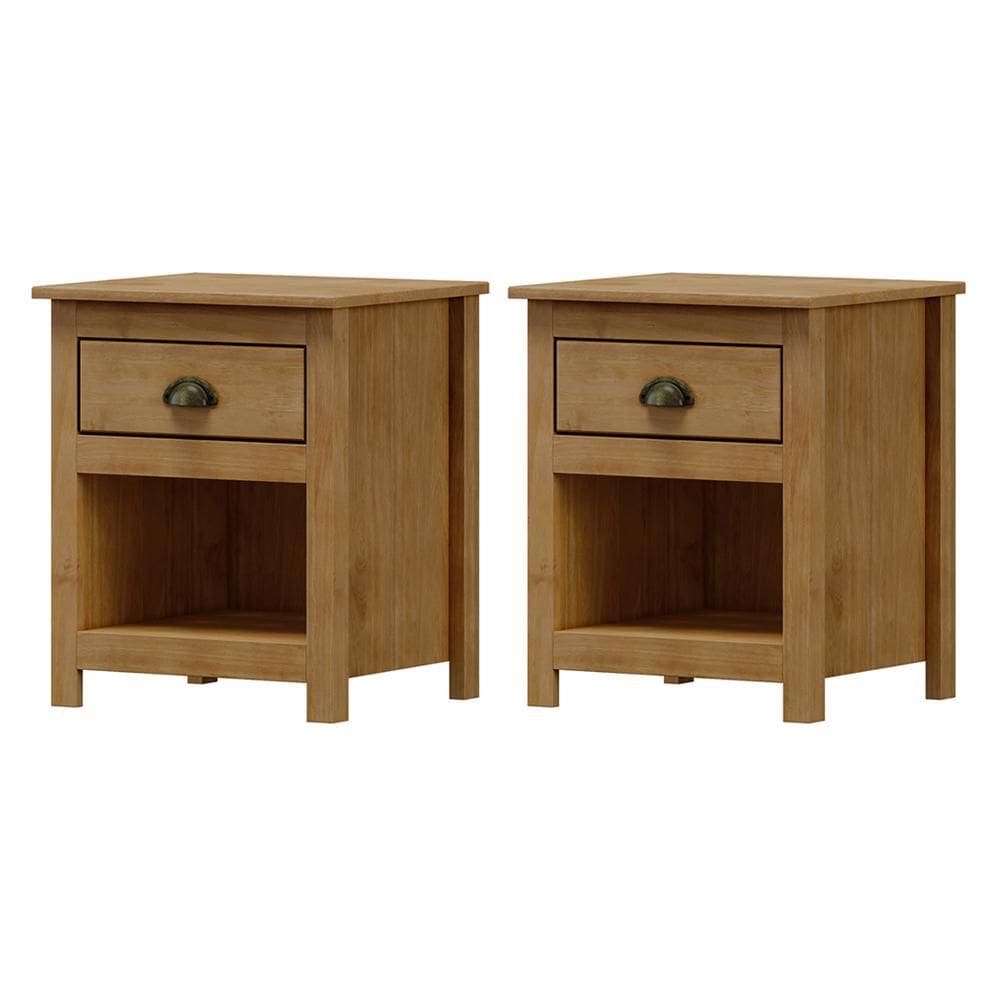 Kit 2 Mesas de Cabeceira Topázio 1 Gaveta - Finestra Móveis