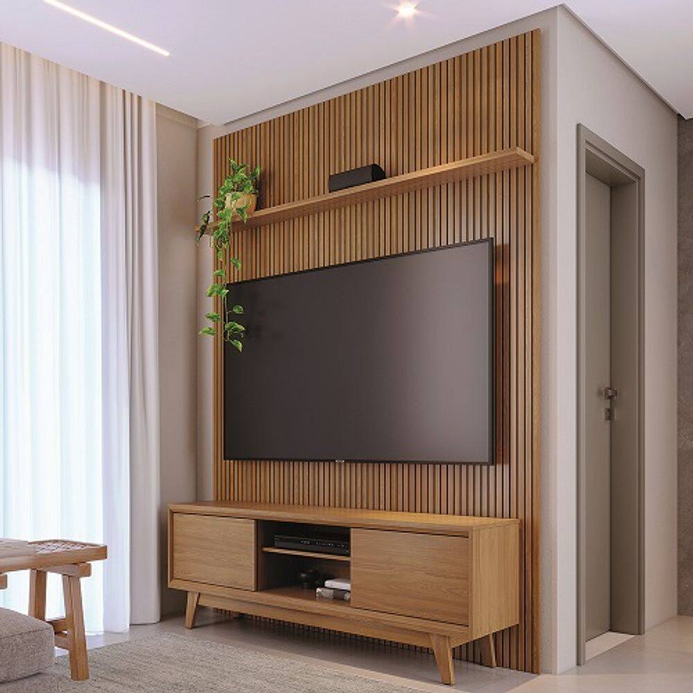 Rack Com Painel Milo Cumaru - Madetec Móveis