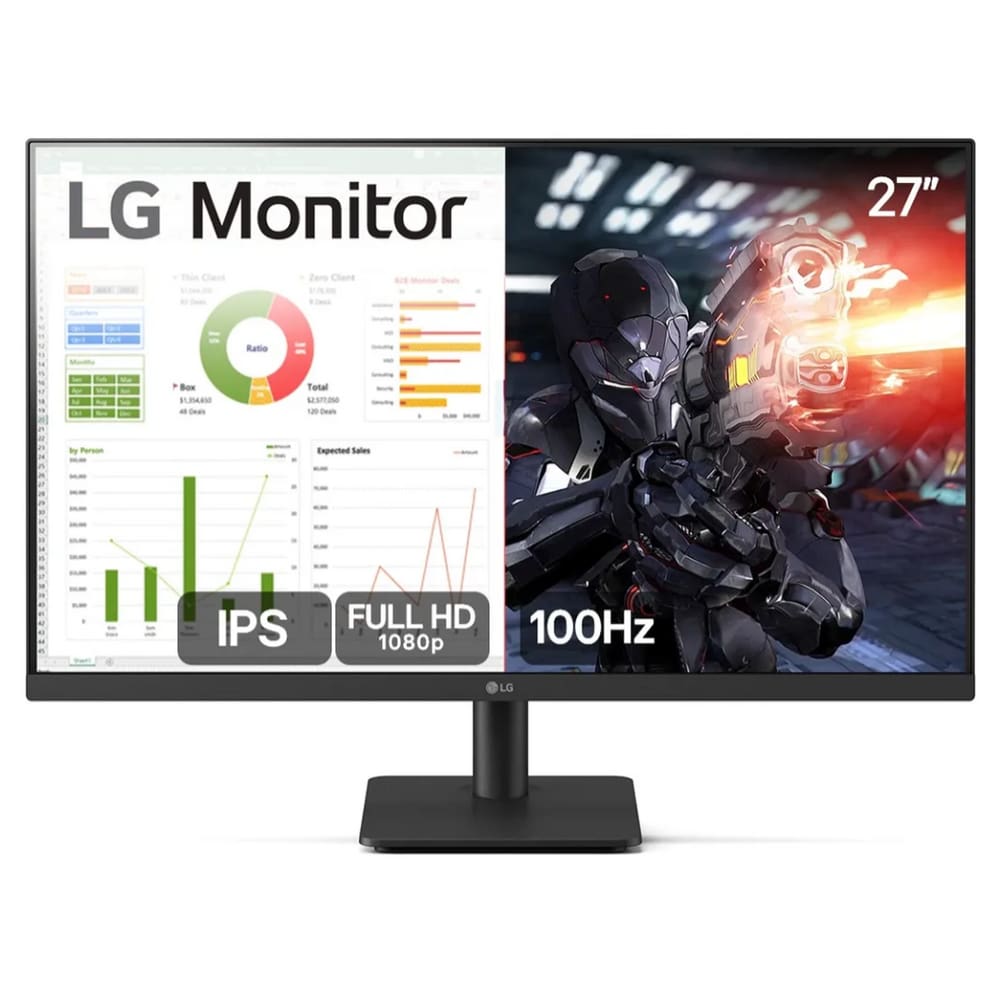 Monitor Led 27 LG 27ms500-b 1920x1080 Hdmi 5ms 100hz Preto