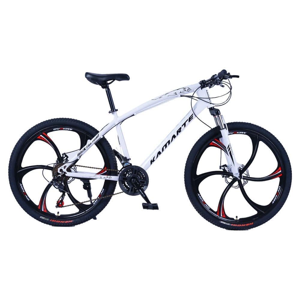 Bicicleta Aro 26 Leopard 21V Aço Carbono Freios a Disco Bike Roda Liga Magnésio WCT Fitness
