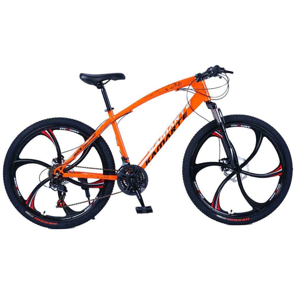 Bicicleta WCT Aro 26 Roda Magnésio Bike 21V Freio a Disco Leopard Laranja