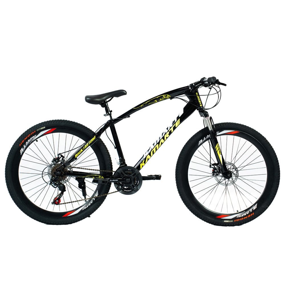 Bicicleta Aro 26 Leopard Bike 21V Freio a Disco Preto WCT Fitness