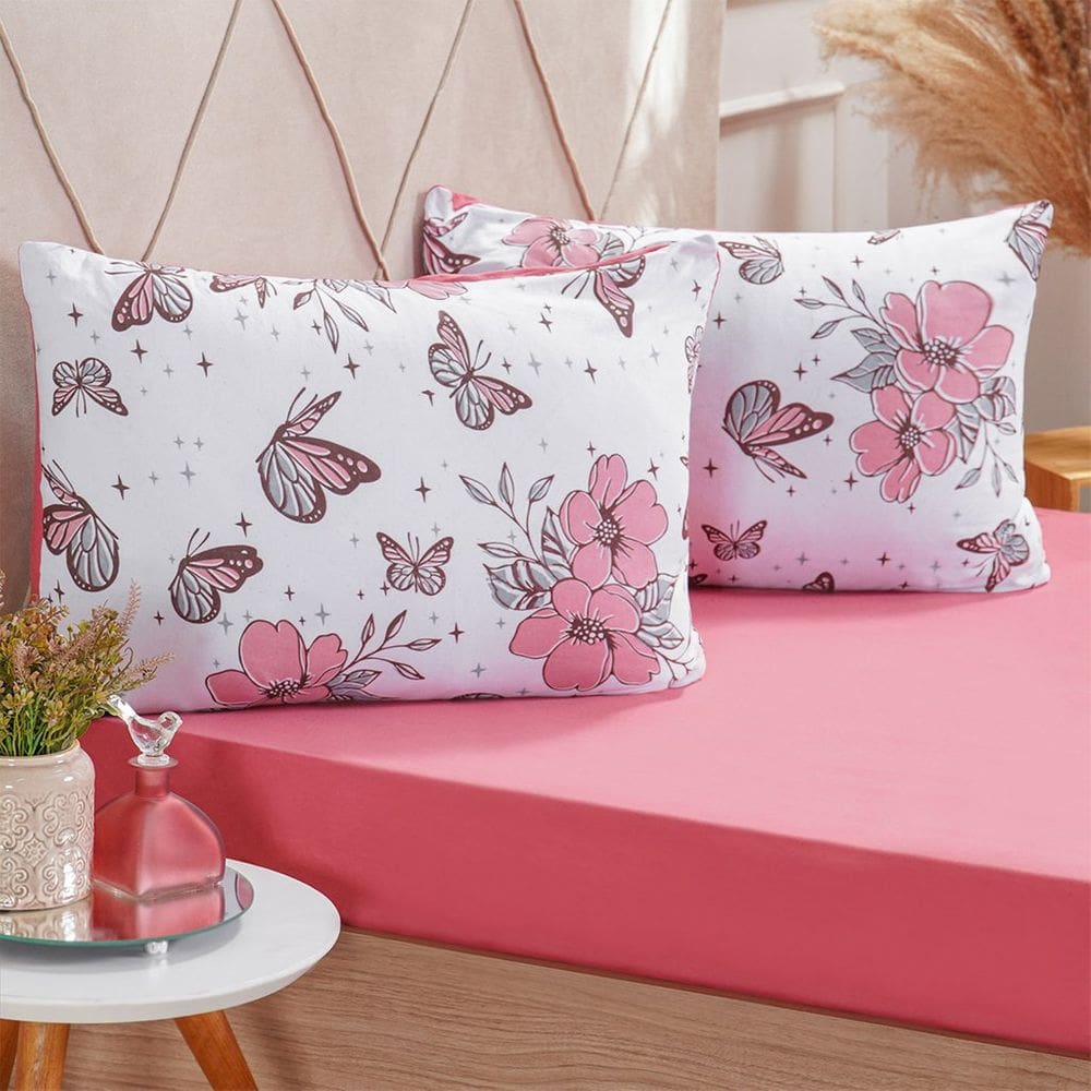 Jogo de Cama Solteiro Dreams Malha 100% Algodão 88x188x25cm