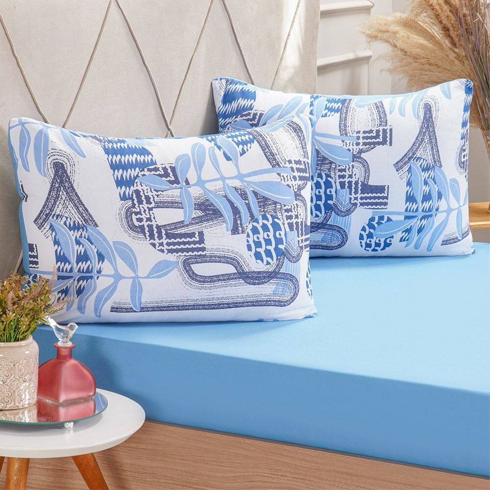 Jogo de Cama Solteiro Dreams Malha 100% Algodão 88x188x25cm