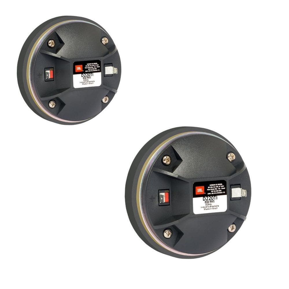 Kit 2 Drivers JBL D220TI Titânio 80W RMS 8 Ohms