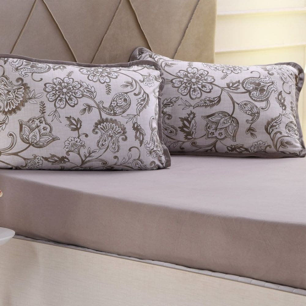 Jogo de Cama Queen 3 Pçs Malha Premium 145g/m² 100% Algodão 158x198x35cm