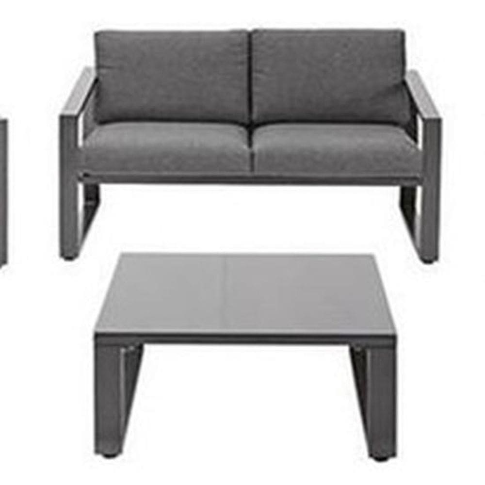 Conjunto Jardim Varanda Aluminio E Almofadas 4 Pessoas - Ely