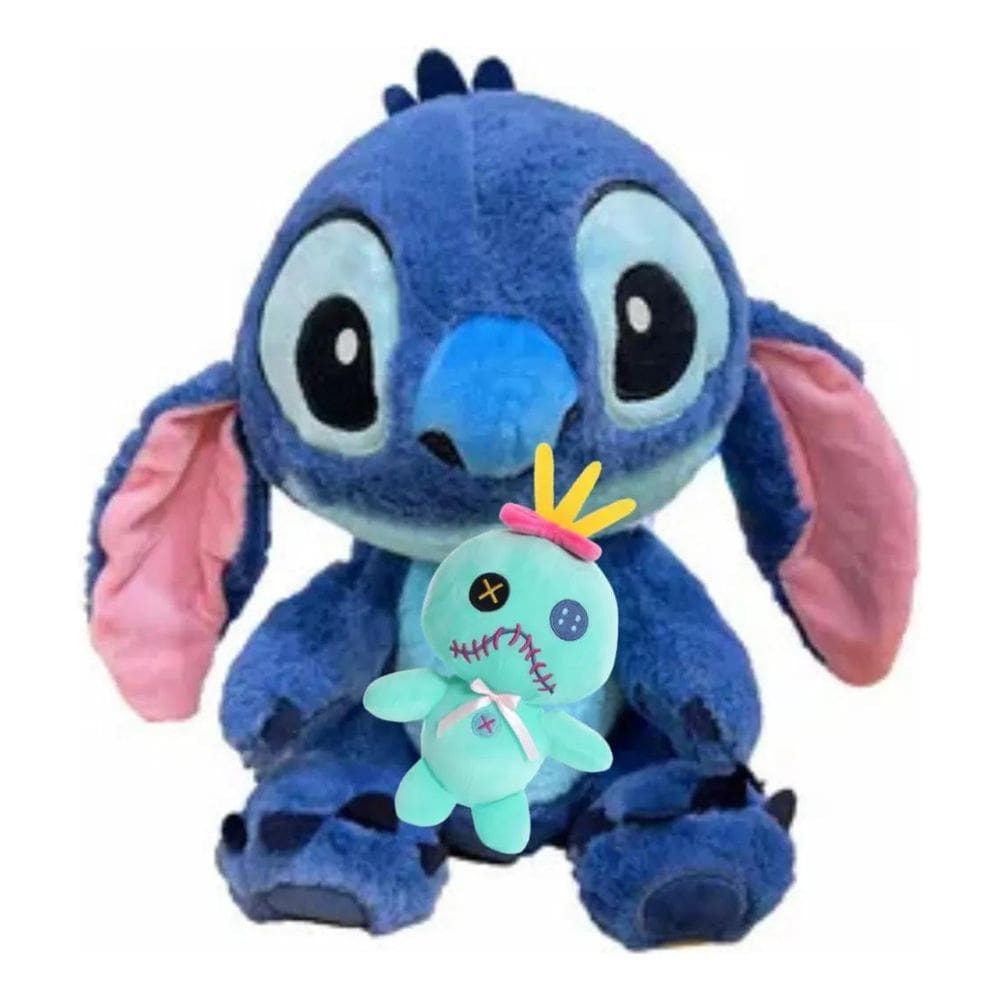 Pelúcia Lilo Stitch Com Boneca Xepa Scrump 30Cm Antialérgico