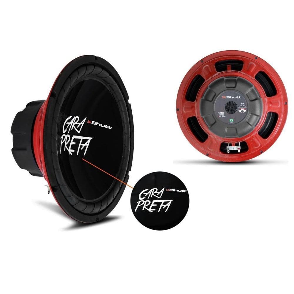 Subwoofer Shutt 12 400W Rms Cara Preta Alto-Falante - Novo