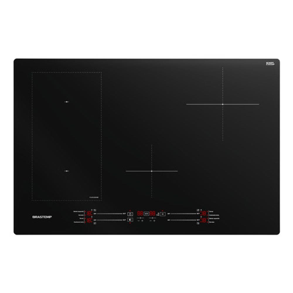 Cooktop 4 Bocas Inducao 220v Powerbooster 77x51cm - Brastemp