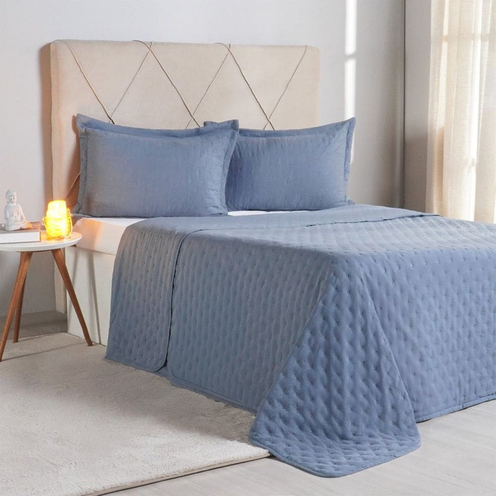 Kit Colcha Queen Miraggio New Soft 100% Poliéster 240x260cm