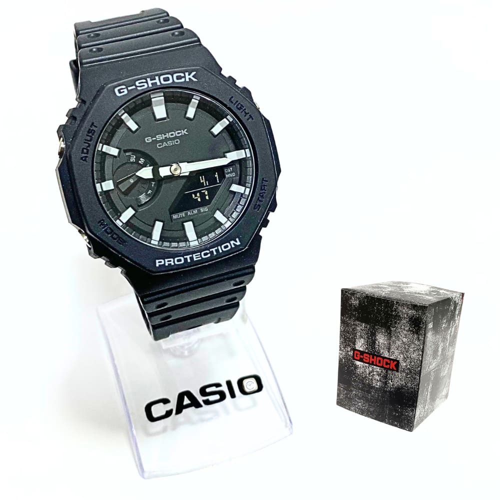 Relógio Casio Masculino Anadigi G Shock Preto GA-2100-1ADR