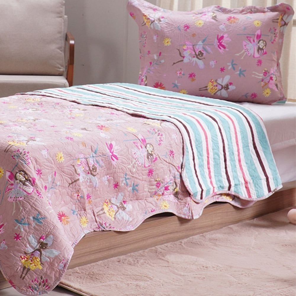Kit Colcha Solteiro Ultra Lisse New Kids Rolinho 160x220cm