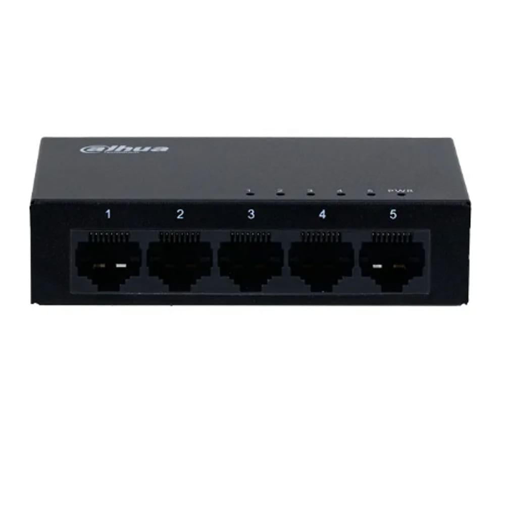 Switch Dahua Gigabit De 5 Portas De Metal Dh-Pfs3005-5Gt