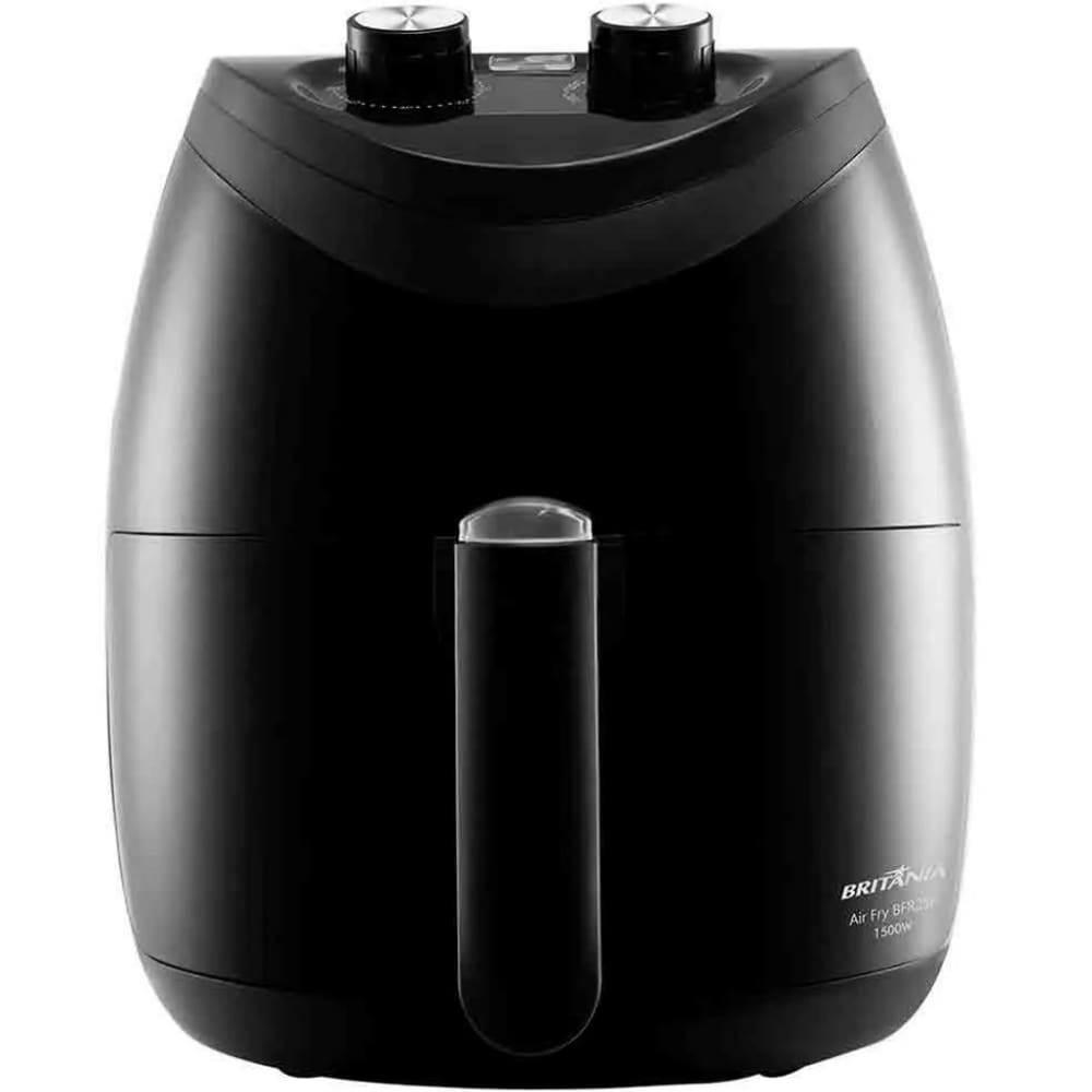 Air Fryer Fritadeira Eletrica Britania 1500W 3.5L Antiaderente Family Black 127V