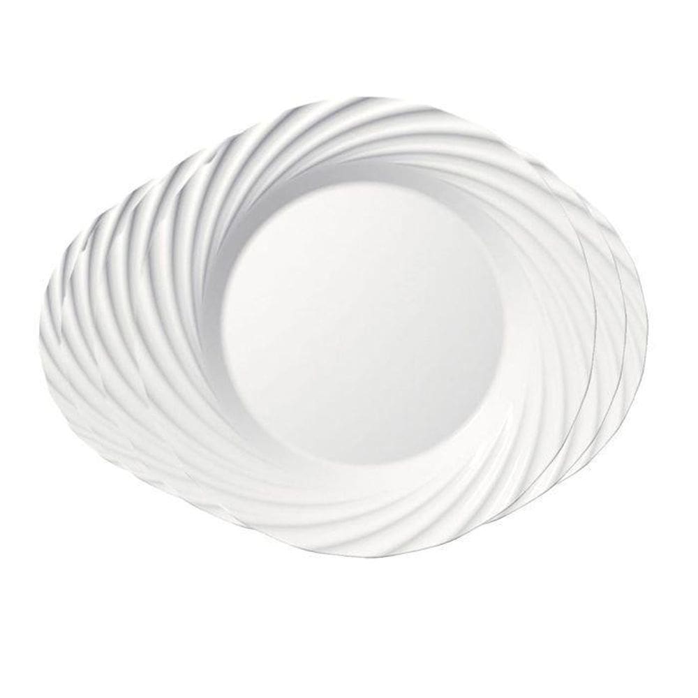 Conjunto De Pratos Rasos Jasmin Opaline Nadir Kit 6 Peças