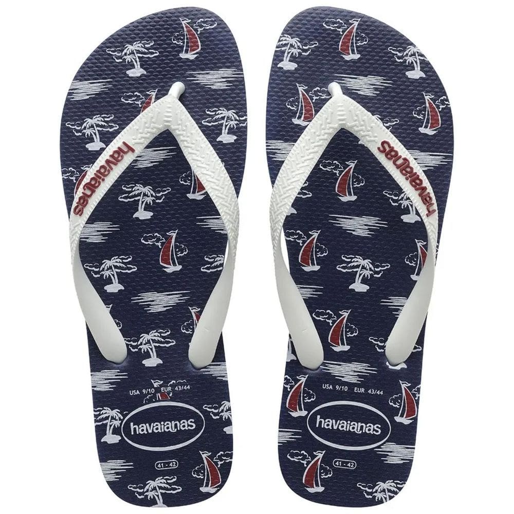 Chinelo Havaianas Top Nautical - Marinho e Branco