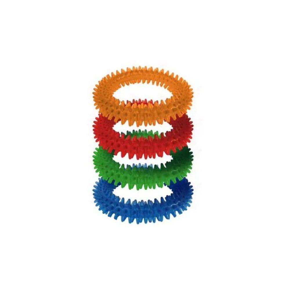 Brinquedo Borracha Anel Mordedor 10Cm Mix Color The Pets