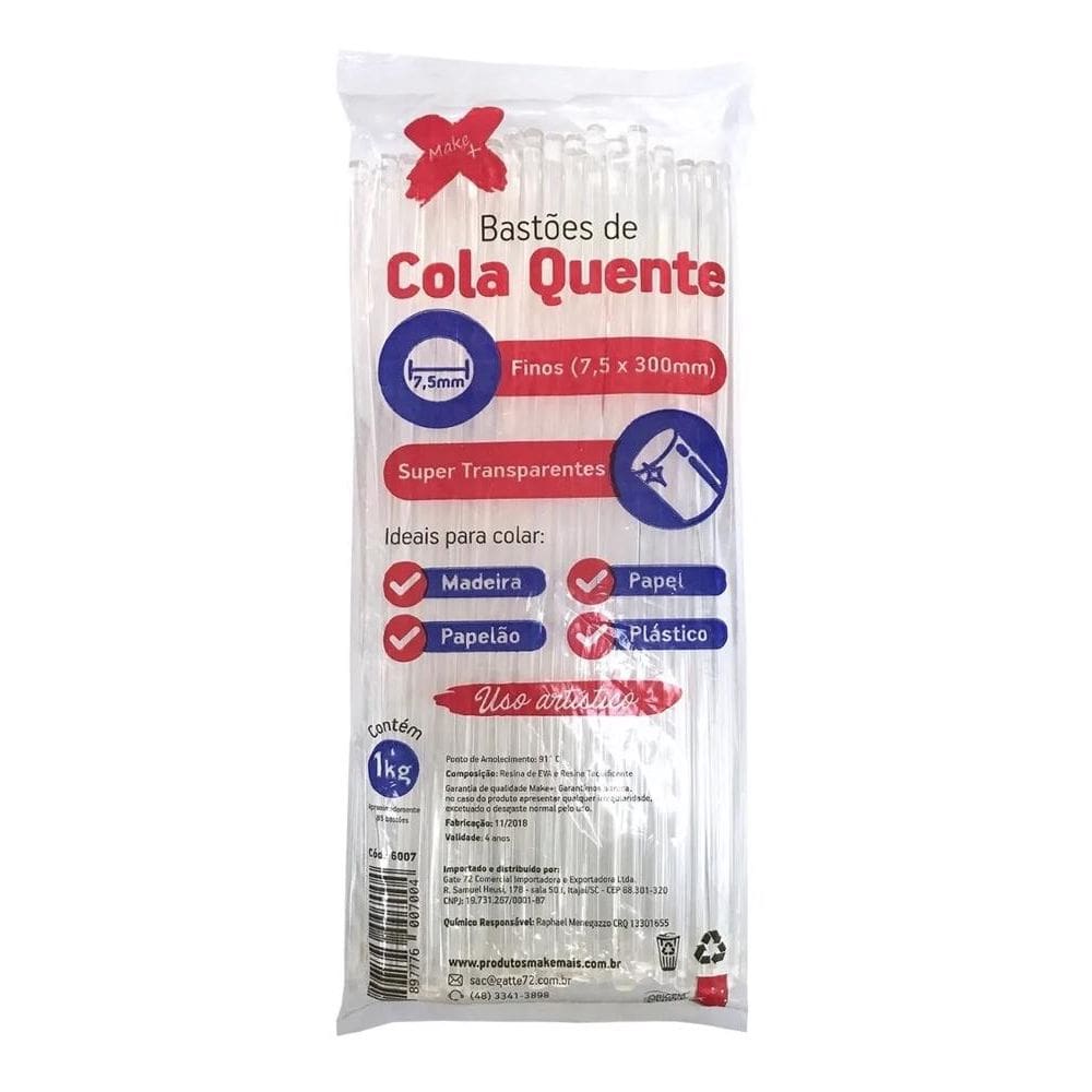 Bastão Refil De Cola Quente Fino 07 Mm Pacote Com 85 Unidades