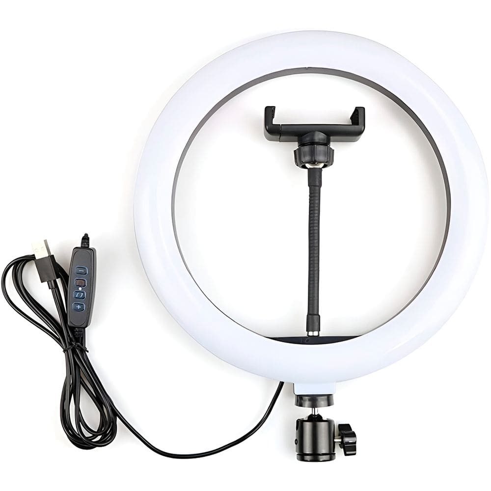 Ring Light Aro 10 Polegadas com Suporte LED Luz Foto Vídeo