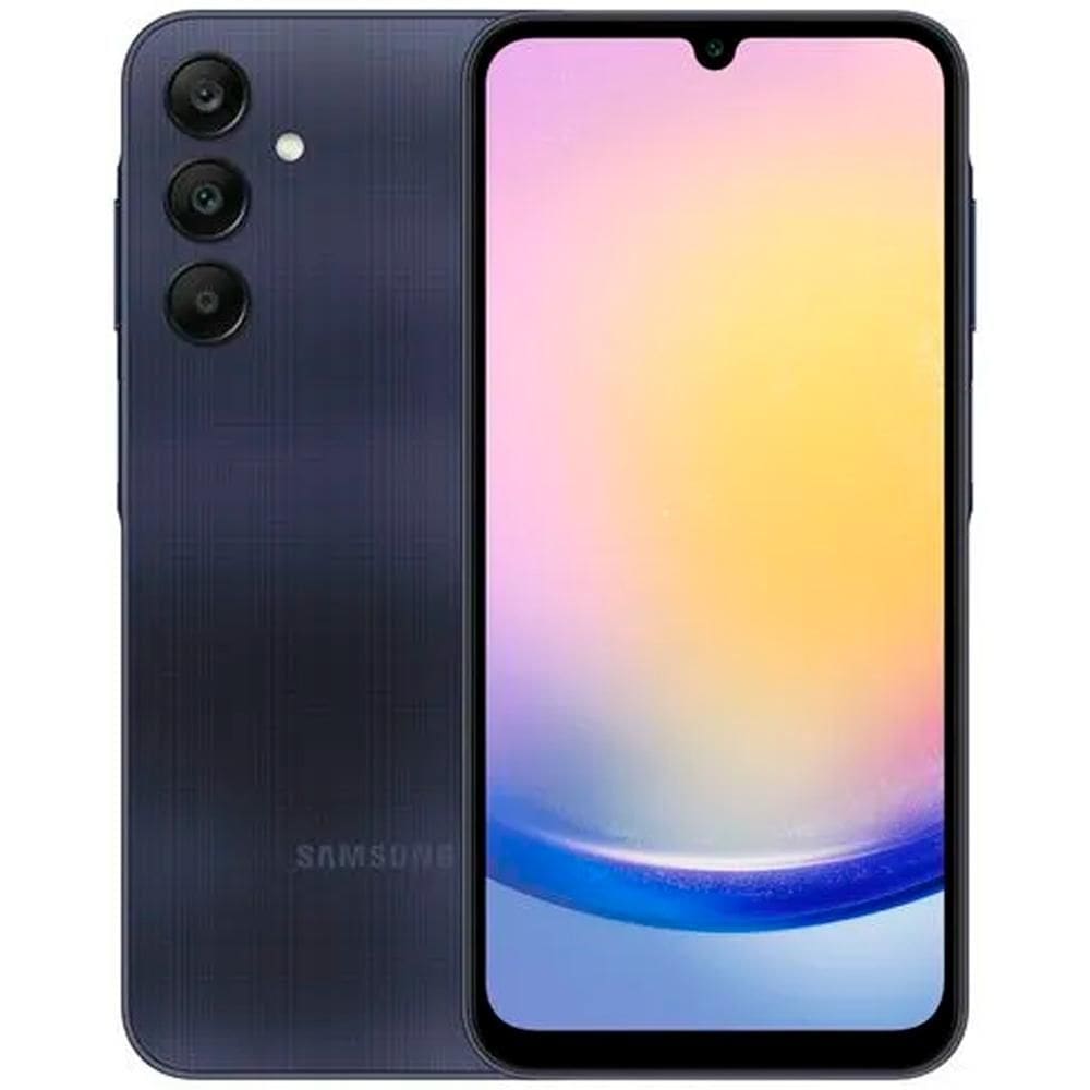 Smartphone Samsung Galaxy A25 Tela 6.5 5G 128GB Camera Tripla Traseira 50MP Azul Escuro