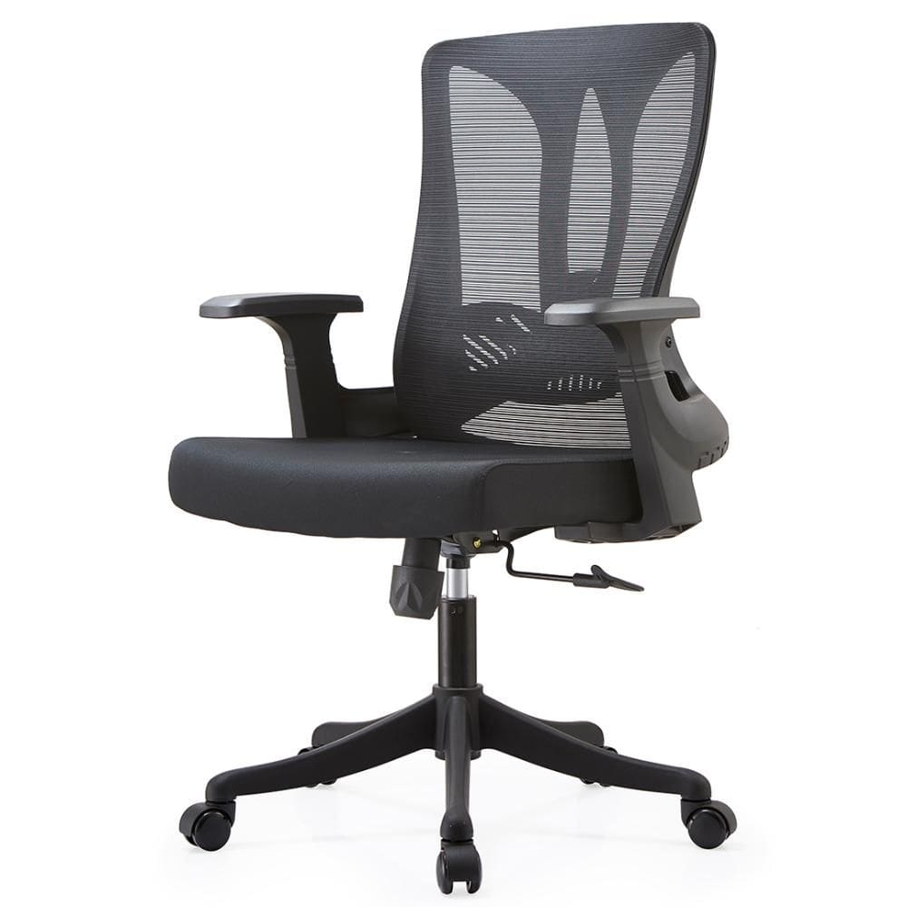 Cadeira Escritório NR-17 Giratória Diretor BLM768D Blume Tela Mesh Preto Base Rodizio Nylon