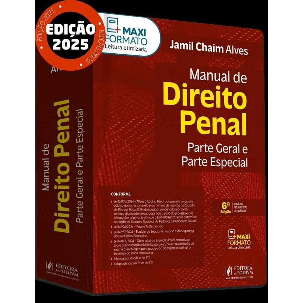 Manual De Direito Penal - Parte Geral e Parte Especial (2025)