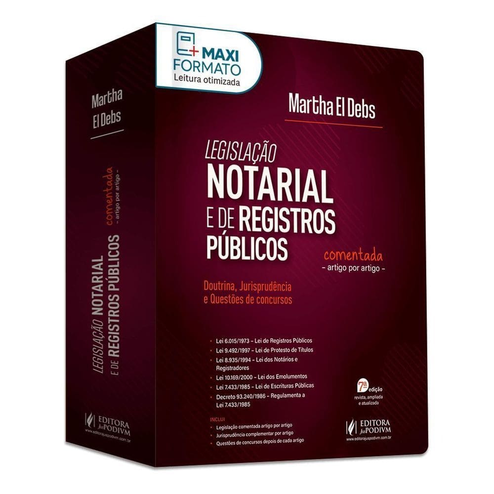Legislação Notarial e de Registros Públicos - 07Ed/25