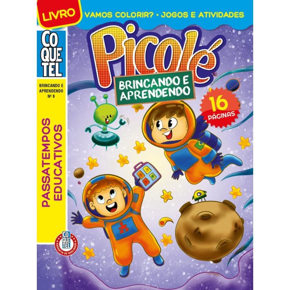 Livro Coquetel Brincando Aprendendo 9: Passatempos educativos
