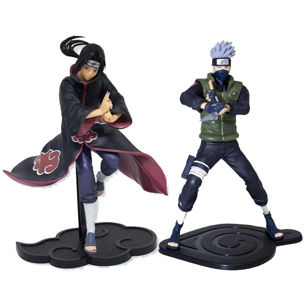 Combo Estátua Kakashi Hitake E Itachi Uchiha Naruto Abystyle