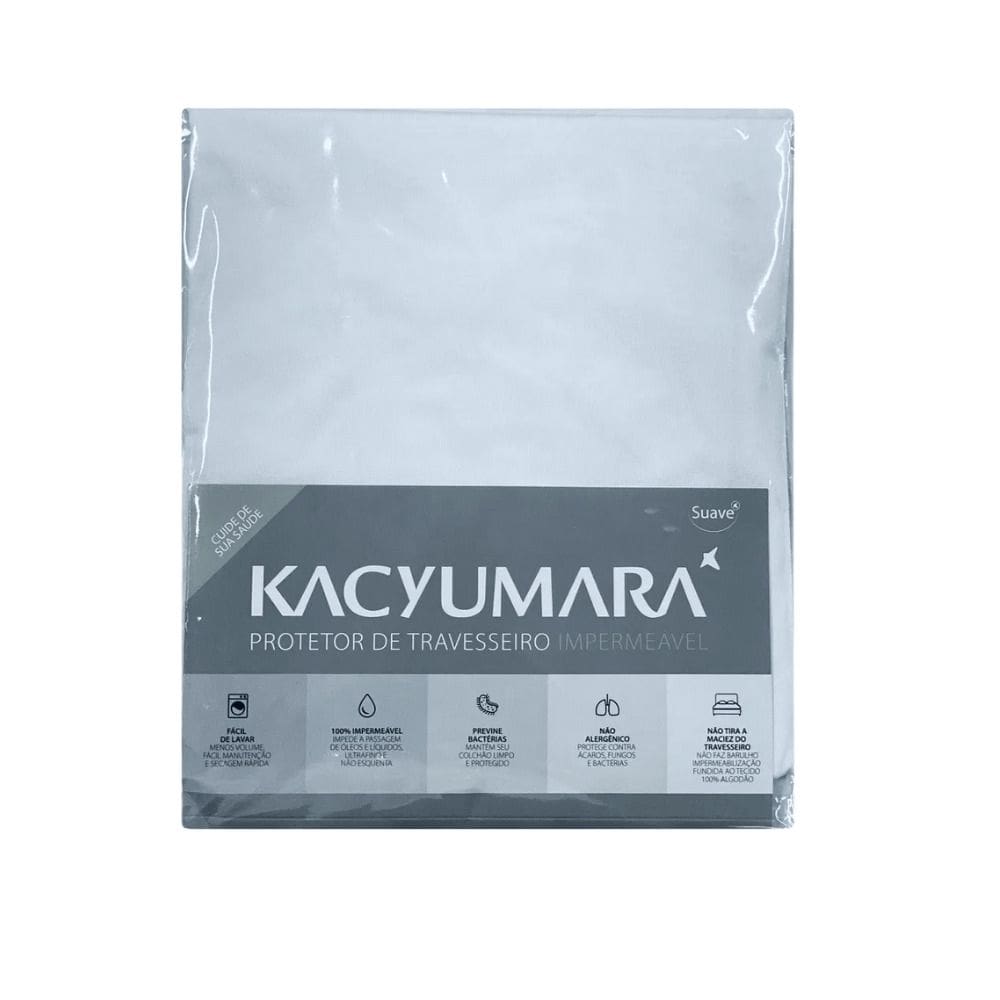 Capa Protetor de Travesseiro Algodão Impermeável Kacyumara
