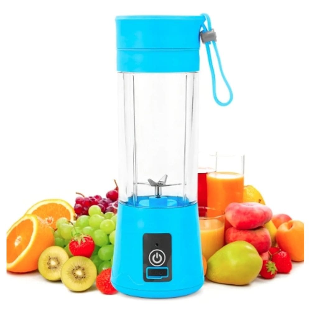 Mini Liquidificador Colors Portátil Recarregável azul