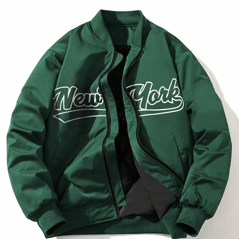 Jaqueta Bomber Masculina NEW YORK com Zíper