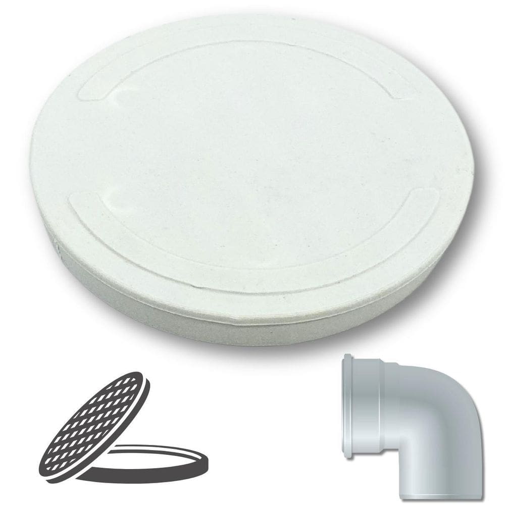 Tampa Cega Pvc 100Mm Branca Para Tubo Vedação Hidráulica