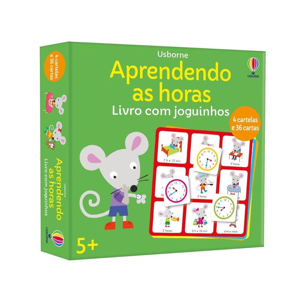 Jogo da Memória e Bingo: Aprendendo as Horas | Editora Usborne