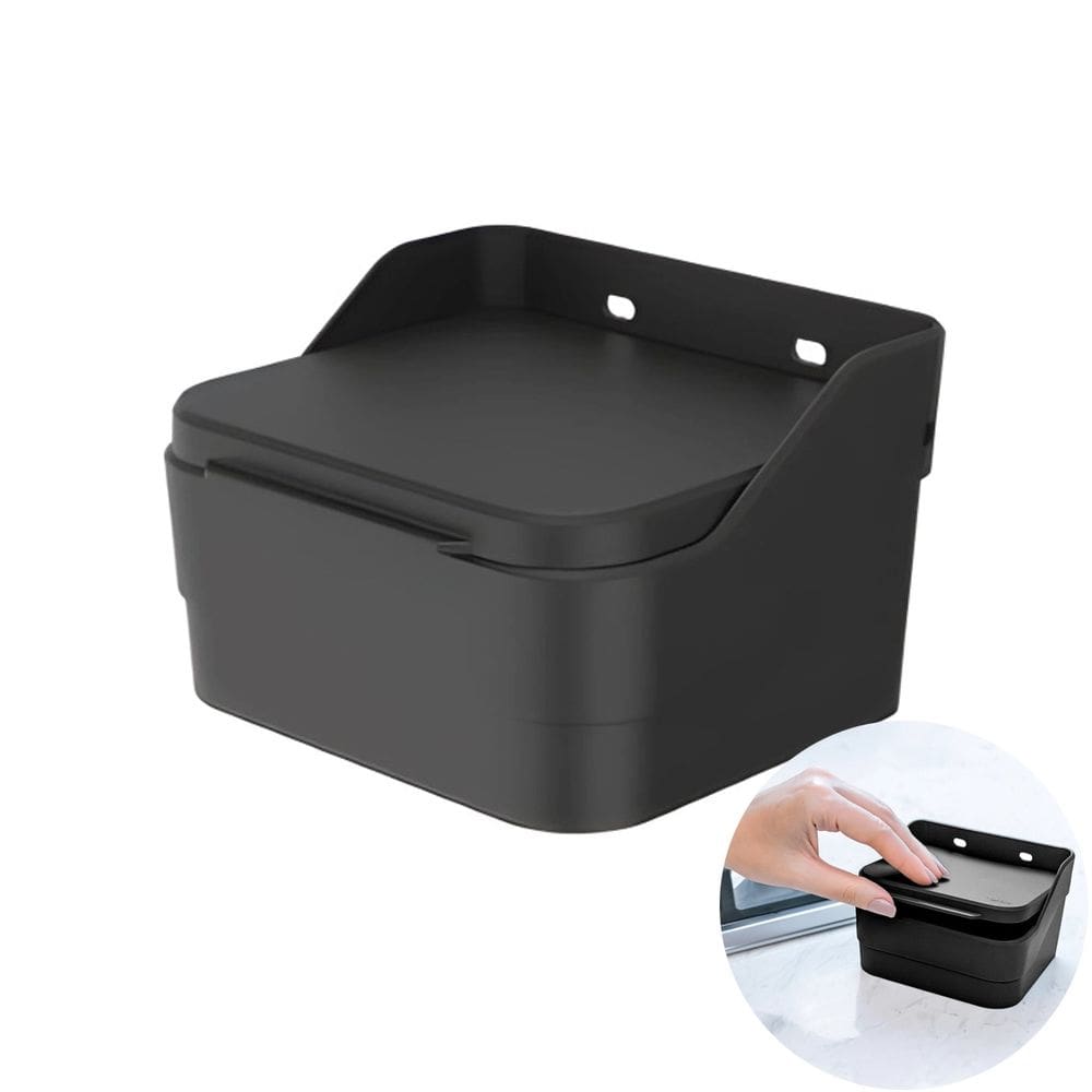 Saleiro Plástico Porta Sal 500g Com Tampa Cozinha Preto - Trium SL500PTF Ou